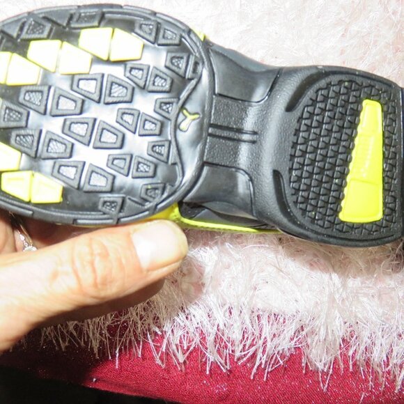 Puma Cell Turin Perf Kids Black Yellow Dark Shadow sneakers tennis shoes sz 7 - Picture 6 of 8